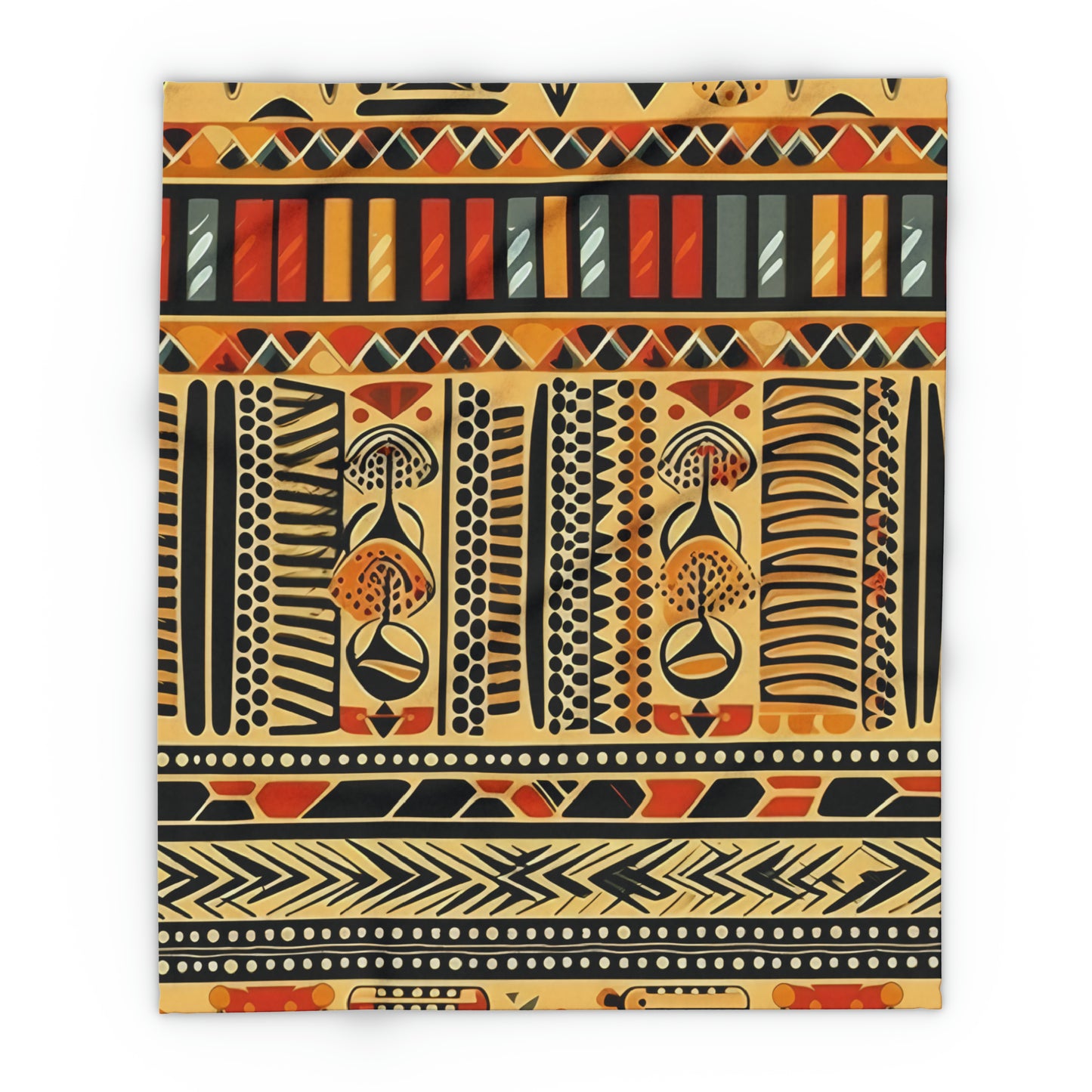Copy of Fleece Blanket - African Print Bogolan Mali