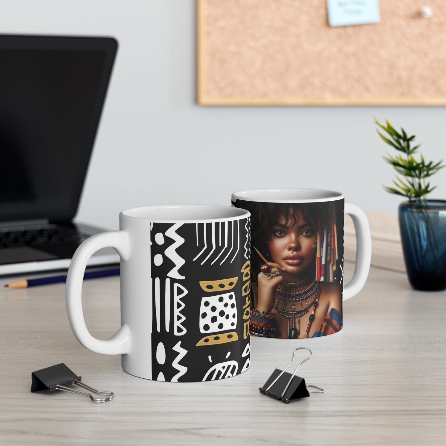 She is BEAUTIFUL Inspirational African Queen Mug - Ceramic Coffee Cups, 11oz, 15oz